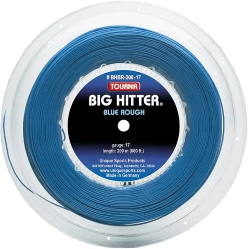 Miniatura 7 de Tourna Big Hitter - Cuerda de tenis de poliéster con giro máximo, color azul