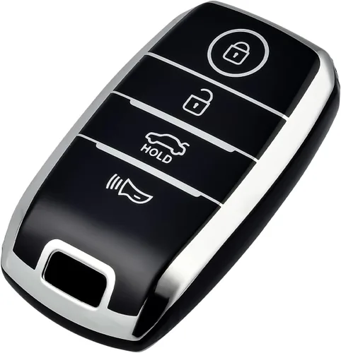 OFFCURVE - Funda para llavero para Kia, funda para llavero con soporte para Kia Soul Optima Forte Sportage Sorento NIRO Rio, accesorios para llavero