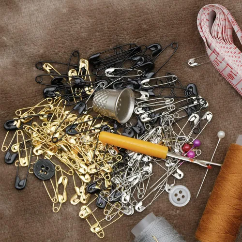 Miniatura 5 de Juego de 500 pines de seguridad pequeños de 0.75 pulgadas/0.748 in, acero niquelado resistente a la oxidación para manualidades, costura, botón