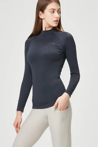 Miniatura 2 de DEVOPS - Paquete de 2 camisas de manga larga térmicas de cuello tortuga para mujer de comprensión, para usar debajo de la ropa