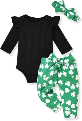 Miniatura 156 de Aalizzwell Conjunto de mameluco acanalado para bebé recién nacido prematuro para otoño e invierno