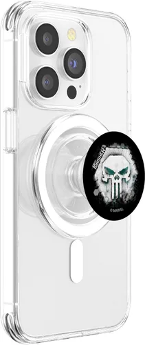 Miniatura 3 de Marvel The Punisher Geometric Skull PopSockets MagSafe PopGrip para iPhone