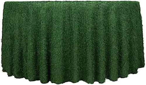 Miniatura 9 de Balsa Circle Mantel redondo de poliéster de 120 pulgadas, color blanco, con flecos, para bodas, fiestas, eventos, recepción, catering, suministros
