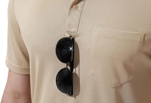 Miniatura 6 de YSENTO Polo para hombre, de manga corta, con cuello y bolsillo