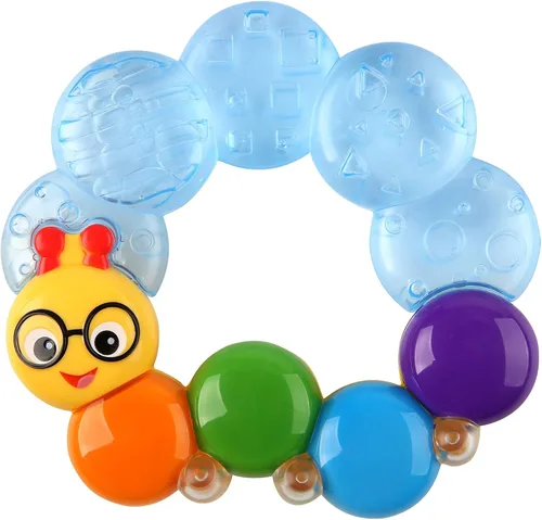 Baby Einstein Teether-Pillar Rattle and Chill - Juguete para dentición, a partir de 3 meses