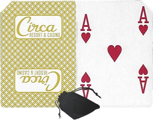 Miniatura 17 de Cyber-Deals Authentic Las Vegas Casino Table-Played Playing Cards – 52 Cards Each, No Jokers – Variety of Casinos & Colors Aliante - White/Blue
