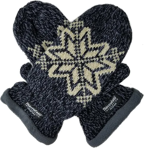 Miniatura 4 de Bruceriver - Manoplas de punto con forro polar Thinsulate cálido para mujer