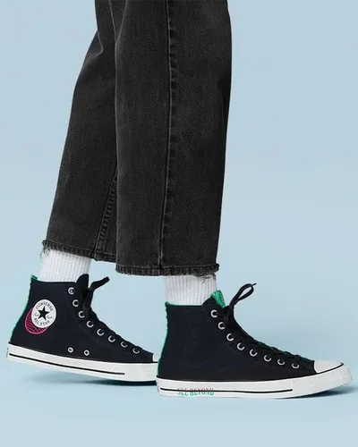 Miniatura 7 de Converse Chuck Taylor All Star See Beyond - Top alto unisex negroverderosa Prime