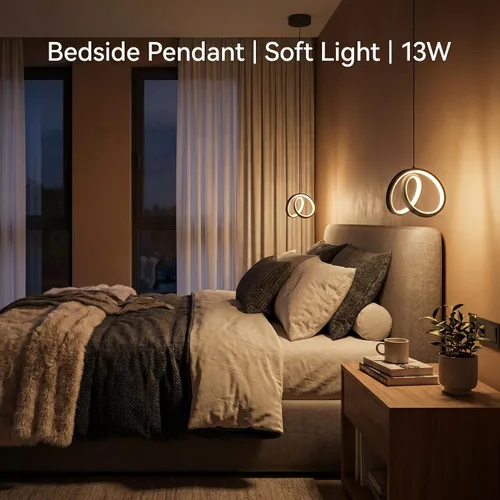 Miniatura 3 de Lámpara colgante LED - Isla moderna, regulable a distancia, aplicación inteligente, colgante ajustable para cocina, comedor, dormitorio