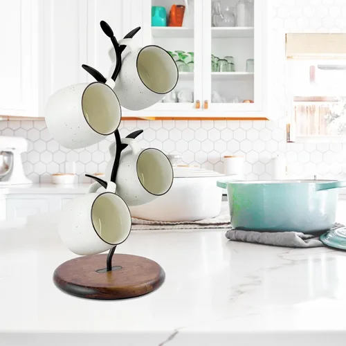 Miniatura 5 de Árbol de taza de café, soporte para tazas para encimera, estante de almacenamiento de tazas, soporte para tazas para decoración de barra de café