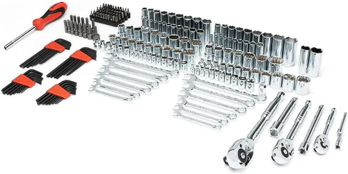 Miniatura 4 de Crescent CTK229C - Juego de herramientas manuales de mecánica de accionamiento de 229 piezas de 1/4", 3/8" y 1/2" con estuche de almacenamiento de 3