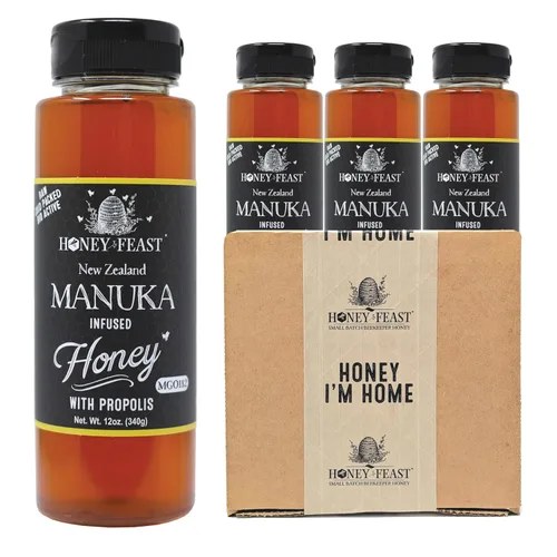 Miniatura 19 de Honey Feast, Miel de Flor Silvestre, 12 Onza