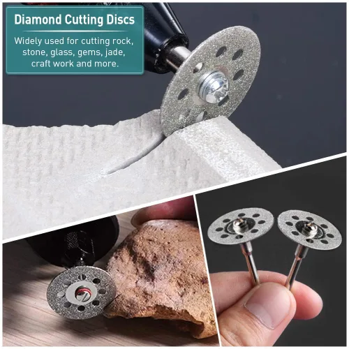 Miniatura 4 de Discos de corte compatibles con Dremel 32 piezas, hojas de sierra circular HSS, 6 unidades, discos de corte de resina, 10 unidades de rueda de corte
