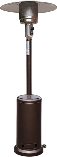 Miniatura 16 de Flash Furniture Sol Patio - Calentador de propano de acero inoxidable negro de 40,000 BTU con ruedas para uso comercial y residencial, 7.5 pies