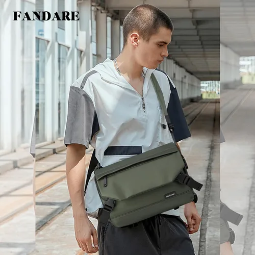 Miniatura 2 de FANDARE Elegante bolso de hombro para hombre, bolso cruzado tipo mensajero, maletín pequeño, bolso bandolera para hombres para el trabajo