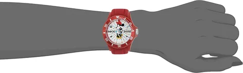 Miniatura 2 de Disney Minnie Mouse W002795 - Reloj de plástico rojo para mujer, bisel rojo, correa de plástico roja, Rojo -, Movimiento de cuarzo