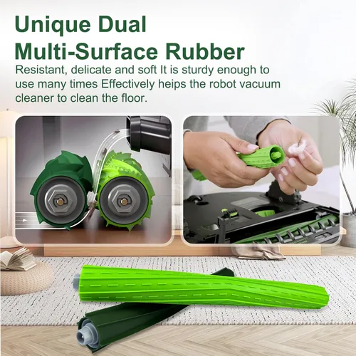 Miniatura 4 de Juego de 4 accesorios de repuesto de cepillo de goma principal s9 para iRobot Roomba s9 (9150) s9+s9 Plus (9550) s Series Aspiradora