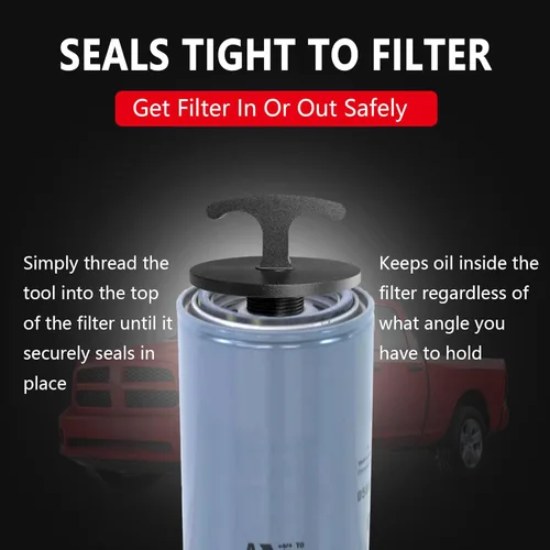 Miniatura 2 de Herramienta de tapón de filtro de aceite, herramienta de extracción de tapa de filtro de aceite de aleación de aluminio para Dodge Ram 2500, 3500