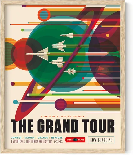 Miniatura 23 de HAUS AND HUES Póster espacial vintage – Visiones del futuro arte de la NASA, impresiones JPL, sin marco, 12 x 16 pulgadas Pso