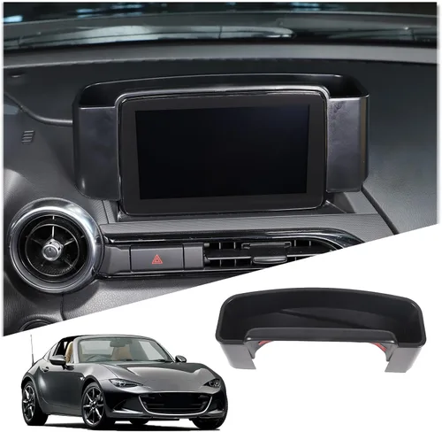 HAPPYHORSE Caja de almacenamiento para consola central compatible con Mazda MX-5 2016-2023, organizador de bandeja de almacenamiento trasera de