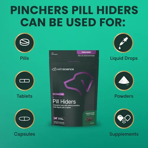 Miniatura 6 de VETRISCIENCE Pinchers extra grandes, píldoras masticables no grasosas con probióticos para perros, píldoras de disfraz, cápsulas y tabletas, suaves