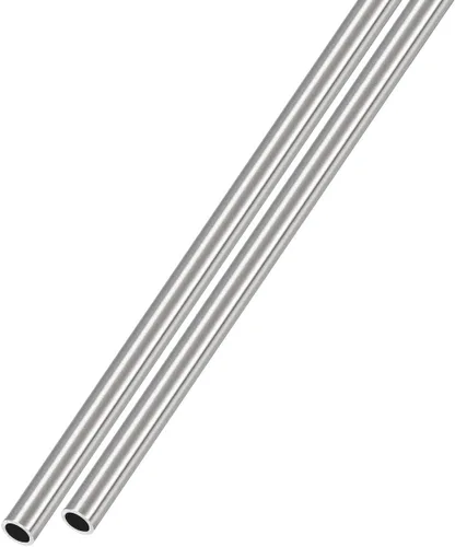 METALLIXITY Tubo de acero inoxidable 304 (0.126 in de diámetro x 0.017 in de pared T x 11.811 in de largo), 2 piezas, tubo recto - para muebles del