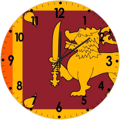 Miniatura 158 de Cheyan Reloj de pared con bandera de Canadá de 12 pulgadas, silencioso, sin tictac, de PVC, funciona con pilas, reloj redondo decorativo, regalo