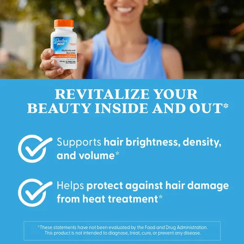 Miniatura 5 de Doctor's Best Suplemento de queratina hidrolizada para mujeres y hombres, queratina de 500 mg para apoyo a la salud del cabello, ayuda a proteger