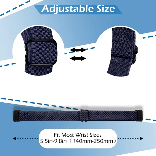 Miniatura 3 de TumpCez Bandas elásticas de nailon compatibles con correas Fitbit Luxe para mujeres y hombres, elásticas, ajustables, transpirables, cómodas