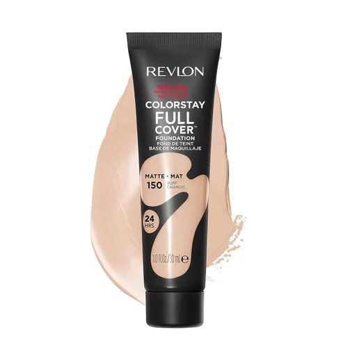 Miniatura 16 de Base líquida de Revlon ColorStay de cobertura completa de larga duración con acabado mate, maquillaje facial ligero resistente al calor y al sudor