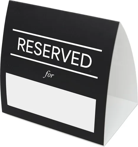 Miniatura 8 de Carteles de mesa reservados, paquete de 20 Tarjetas de mesa para bodas, restaurantes, eventos