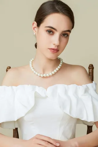 Miniatura 3 de BABEYOND - Collar de perlas redondas de imitación para novias, ideal para boda