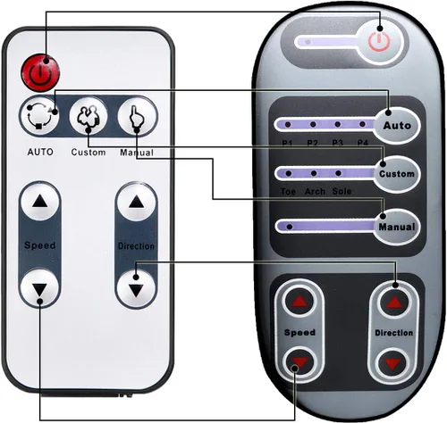 Miniatura 6 de LDAILY Masajeador terapéutico de pies Shiatsu, masaje de amasamiento y rodamiento para pies, 3 modos, masajeador eléctrico de pies con control
