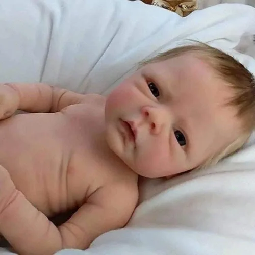 Miniatura 4 de EURORA Muñecas Reborn Baby Girl de 18 pulgadas, cuerpo de silicona de vinilo, muñecas de bebé Reborn con ropa y biberones, regalo para niños a