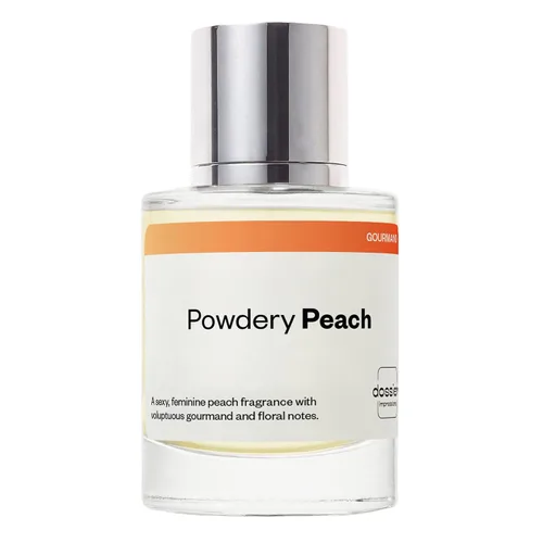 Dossier - Polvo Melocotón - Eau de Parfum - Inspirado en J.Choo I Want Choo - Perfume de Lujo - Puro Infundido - Sin Parabenos - Vegano - Para