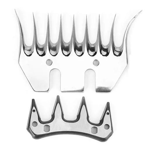 Tijeras de oveja y peines, tijeras de cabra para tijeras eléctricas de lana, tijeras cortadoras de pelo de animales (hoja curvada de 9 dientes (+