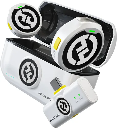 Miniatura 15 de Micrófono inalámbrico Hollyland Lark M2 para iPhone/cámara/Android/PC, audio de alta fidelidad 48kHz/24-bit, alcance de 300m, cancelación de ruido