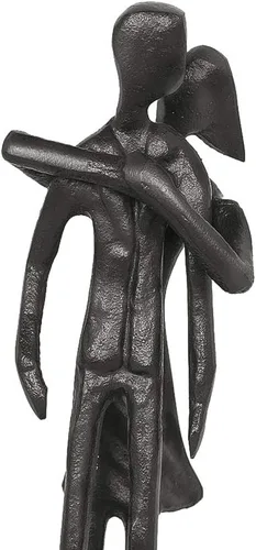 Miniatura 6 de DreamsEden Escultura de pareja, estatua de abrazo de hierro fundido hecha a mano, regalo de boda para el sexto aniversario para él y ella