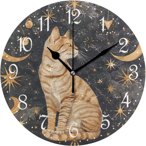 Miniatura 19 de ALAZA Reloj de pared de vaca de granja de 10 pulgadas, funciona con pilas, silencioso, sin tictac, decoración del hogar para cocina, sala de estar