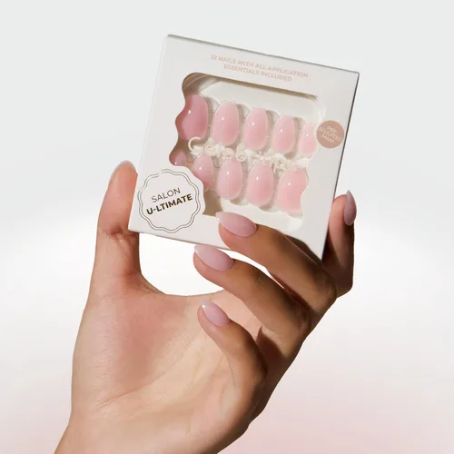 Miniatura 15 de Celebritips Uñas postizas a presión - Salon U-ltimate™ Bailarina, Uñas de almendra extra cortas, reutilizables 16 tamaños - Kit de 32 uñas