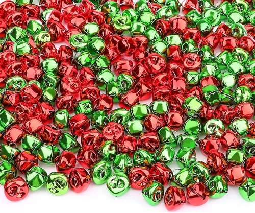 Miniatura 9 de Augshy 200 Piezas Campanas de Cascabel 3/5 Pulgadas Campanas de Manualidades a Granel para Decoraciones Navideñas de Hogar y Mascotas Adornos Dorado