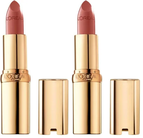 Miniatura 29 de L'Oreal Paris Colour Riche Original - Lápiz labial cremoso e hidratante satinado con aceite de argán y vitamina E, lava ardiente, 1 unidad Blazing