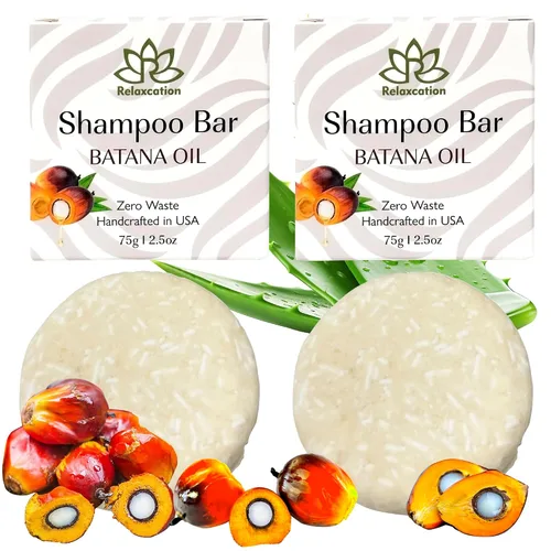 Miniatura 10 de Relaxcation AUTHENTIC - Barra de champú sólido para el crecimiento del cabello, hidrata el cabello, mejora la salud del cuero cabelludo, hecho a