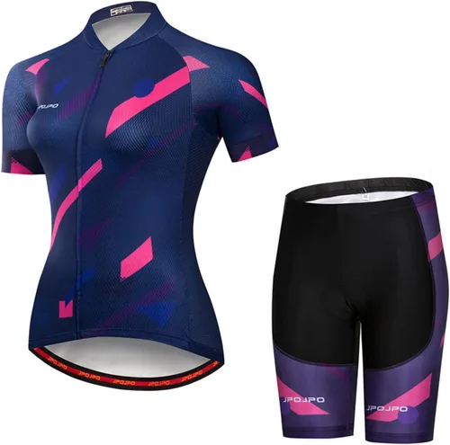 Miniatura 104 de Hotlion Conjuntos de camisetas de ciclismo para mujer, ropa de ciclismo de verano, trajes de bicicleta de carretera, ropa de ciclismo de manga corta