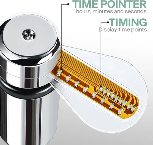 Miniatura 5 de Ventilador de reloj LED USB con función de visualización en tiempo real, rellenos de calcetines para hombres, accesorios de Navidad, regalos del día