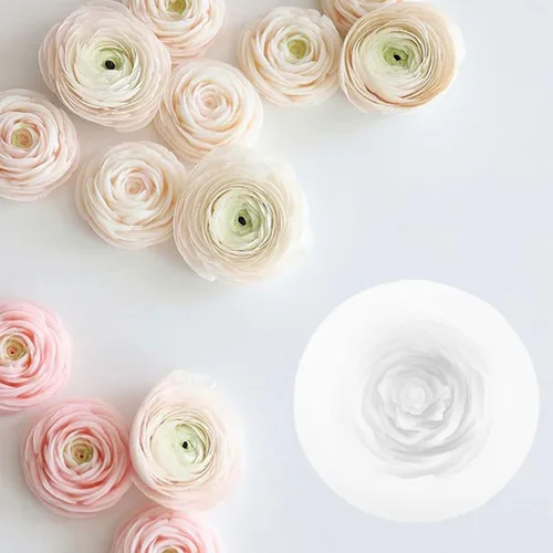 Miniatura 10 de 2 moldes para velas de flores de peonía, molde de jabón hecho a mano con flores 3D para fondant, hecho a mano, loción, barra, crayón, crayón
