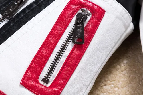 Miniatura 6 de Chaquetas piloto de motocicleta de cuero para niños