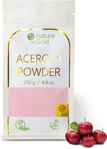 ACEROLA - Polvo | Vitamina C | Extracto de cereza cruda liofilizado | 8.8 onzas | 100% natural y vegano | Sin OMG | Aumenta tu inmunidad natural