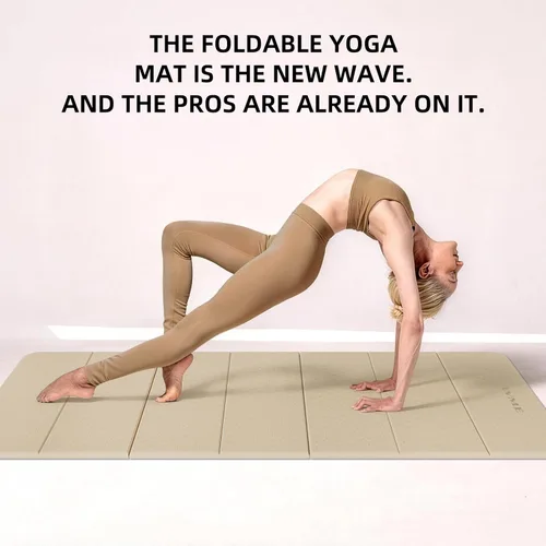 Miniatura 7 de Foldable Yoga Mat 75"x31" – 0.24" Thin Easy to store & carry – takes little space. Exercise mat: non-slip for home gym. Pilates mat: odor-free &