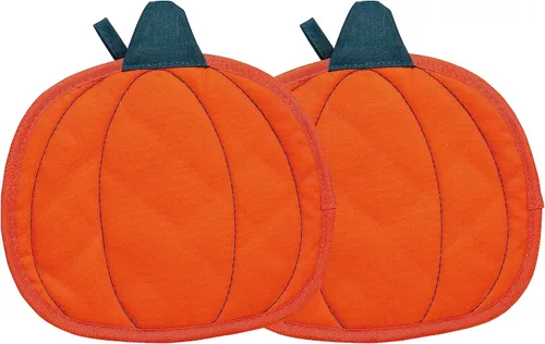 Miniatura 10 de Pearhead Juego de 2 soportes para ollas de chef de esqueleto de Halloween, almohadillas calientes de cocina resistentes al calor con bucles